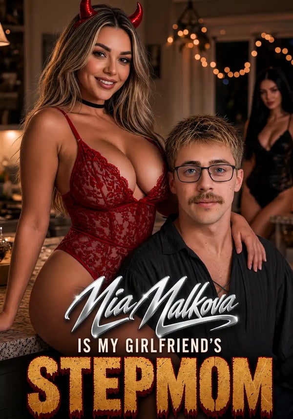 Mia Malkova Is My Girlfriend’s Step-Mom Candy Shorts poster with Mia Malkova