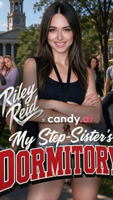 My Step-Sister’s Dormitory Candy Shorts poster with Riley Reid