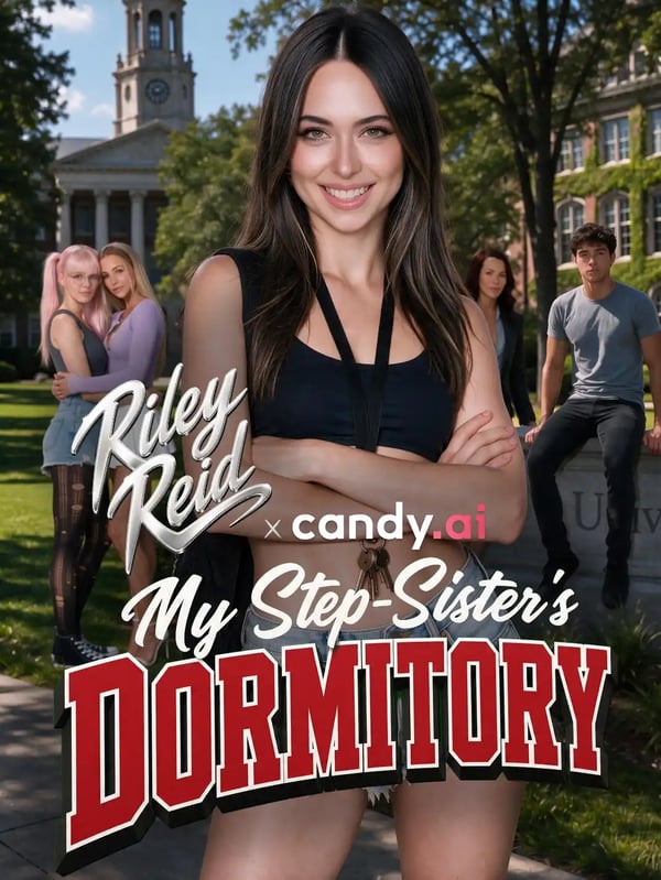 My Step-Sister’s Dormitory Candy Shorts poster with Riley Reid