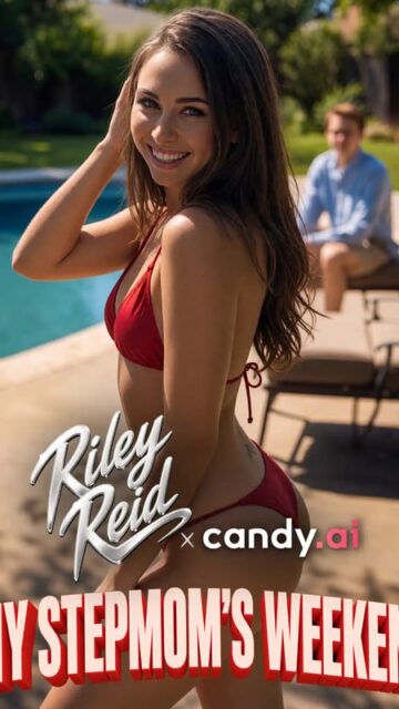 My Stepmom’s Weekend Candy Shorts poster with Riley Reid