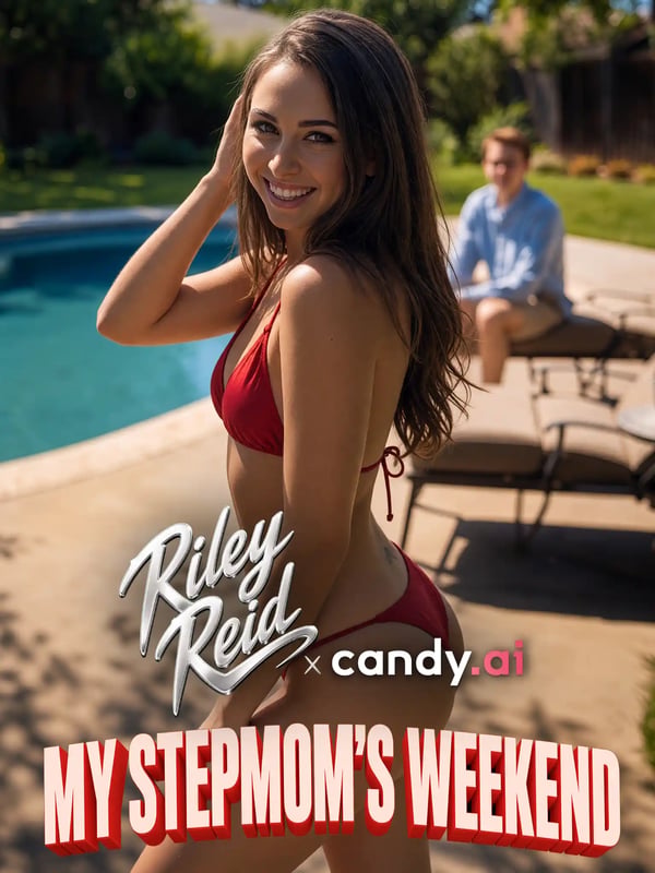 My Stepmom’s Weekend Candy Shorts poster with Riley Reid